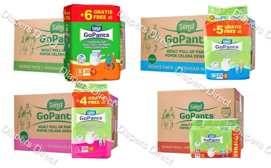 SENSI Adult Pant Diapers - S/M/L/XL