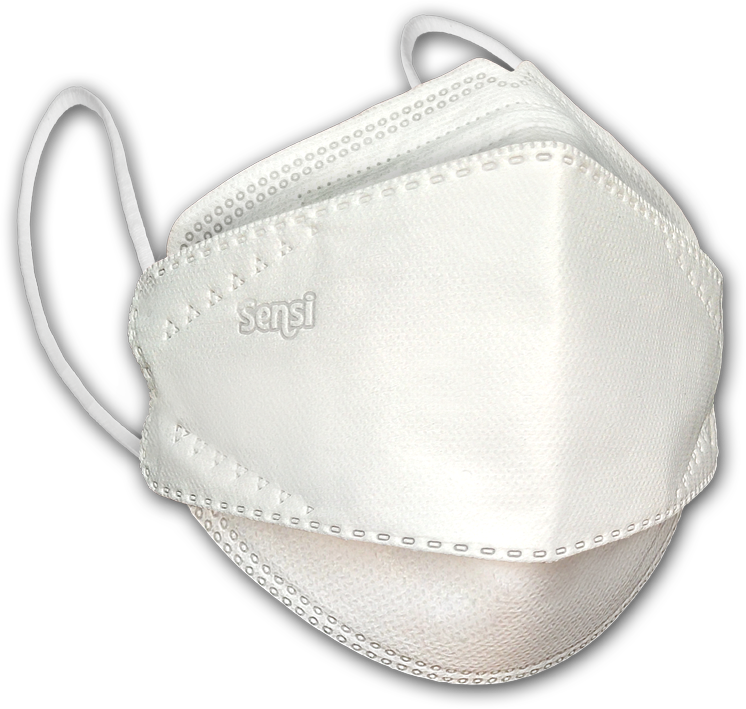 SENSI Convex 4ply Earloop Face Mask (Black)
